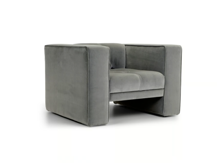 TUBBY - Classic style tufted upholstered leather armchair _ Domingo Salotti